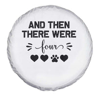 And Then There Were Four Spare Tire Cover Pregnancy Baby Announcement With Dog