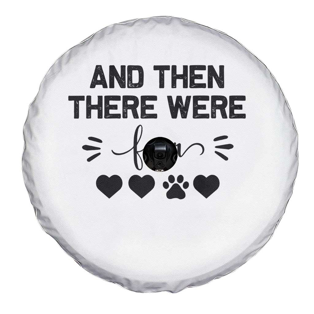 And Then There Were Four Spare Tire Cover Pregnancy Baby Announcement With Dog