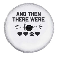 And Then There Were Four Spare Tire Cover Pregnancy Baby Announcement With Dog