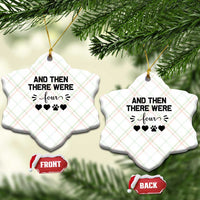 And Then There Were Four Ceramic Ornament Pregnancy Baby Announcement With Dog - Wonder Print Shop