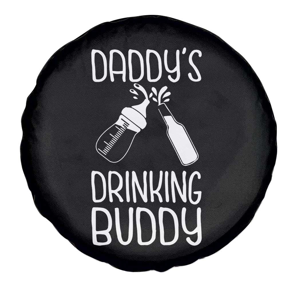 Daddy's Drinking Buddy Spare Tire Cover Funny Baby Shower Infants Outfit Newborn Gift