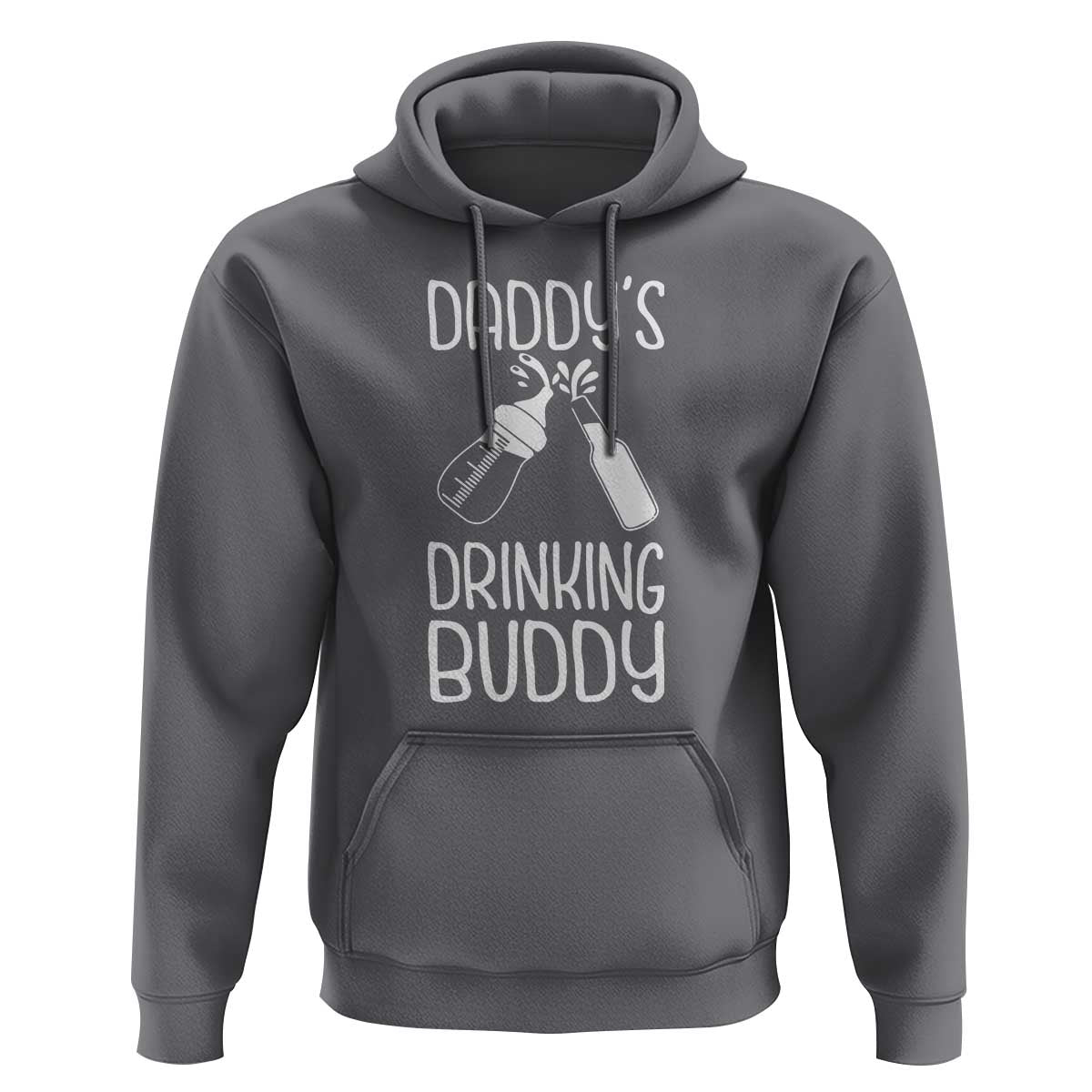 Daddy's Drinking Buddy Hoodie Funny Baby Shower Infants Outfit Newborn Gift