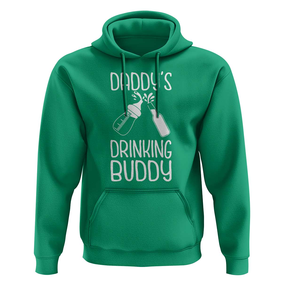 Daddy's Drinking Buddy Hoodie Funny Baby Shower Infants Outfit Newborn Gift