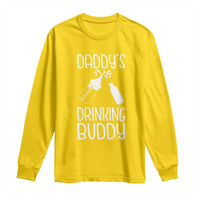 Daddy's Drinking Buddy Long Sleeve Shirt Funny Baby Shower Infants Outfit Newborn Gift