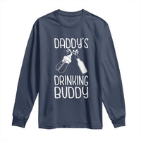 Daddy's Drinking Buddy Long Sleeve Shirt Funny Baby Shower Infants Outfit Newborn Gift
