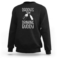 Daddy's Drinking Buddy Sweatshirt Funny Baby Shower Infants Outfit Newborn Gift