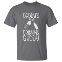 Daddy's Drinking Buddy T Shirt Funny Baby Shower Infants Outfit Newborn Gift