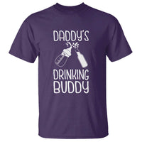 Daddy's Drinking Buddy T Shirt Funny Baby Shower Infants Outfit Newborn Gift