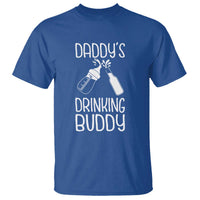 Daddy's Drinking Buddy T Shirt Funny Baby Shower Infants Outfit Newborn Gift