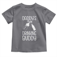 Daddy's Drinking Buddy Toddler T Shirt Funny Baby Shower Infants Outfit Newborn Gift