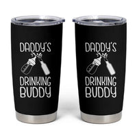 Daddy's Drinking Buddy Tumbler Cup Funny Baby Shower Infants Outfit Newborn Gift
