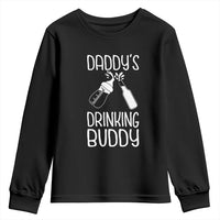 Daddy's Drinking Buddy Youth Sweatshirt Funny Baby Shower Infants Outfit Newborn Gift