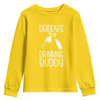 Daddy's Drinking Buddy Youth Sweatshirt Funny Baby Shower Infants Outfit Newborn Gift