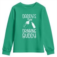Daddy's Drinking Buddy Youth Sweatshirt Funny Baby Shower Infants Outfit Newborn Gift