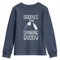 Daddy's Drinking Buddy Youth Sweatshirt Funny Baby Shower Infants Outfit Newborn Gift