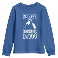 Daddy's Drinking Buddy Youth Sweatshirt Funny Baby Shower Infants Outfit Newborn Gift