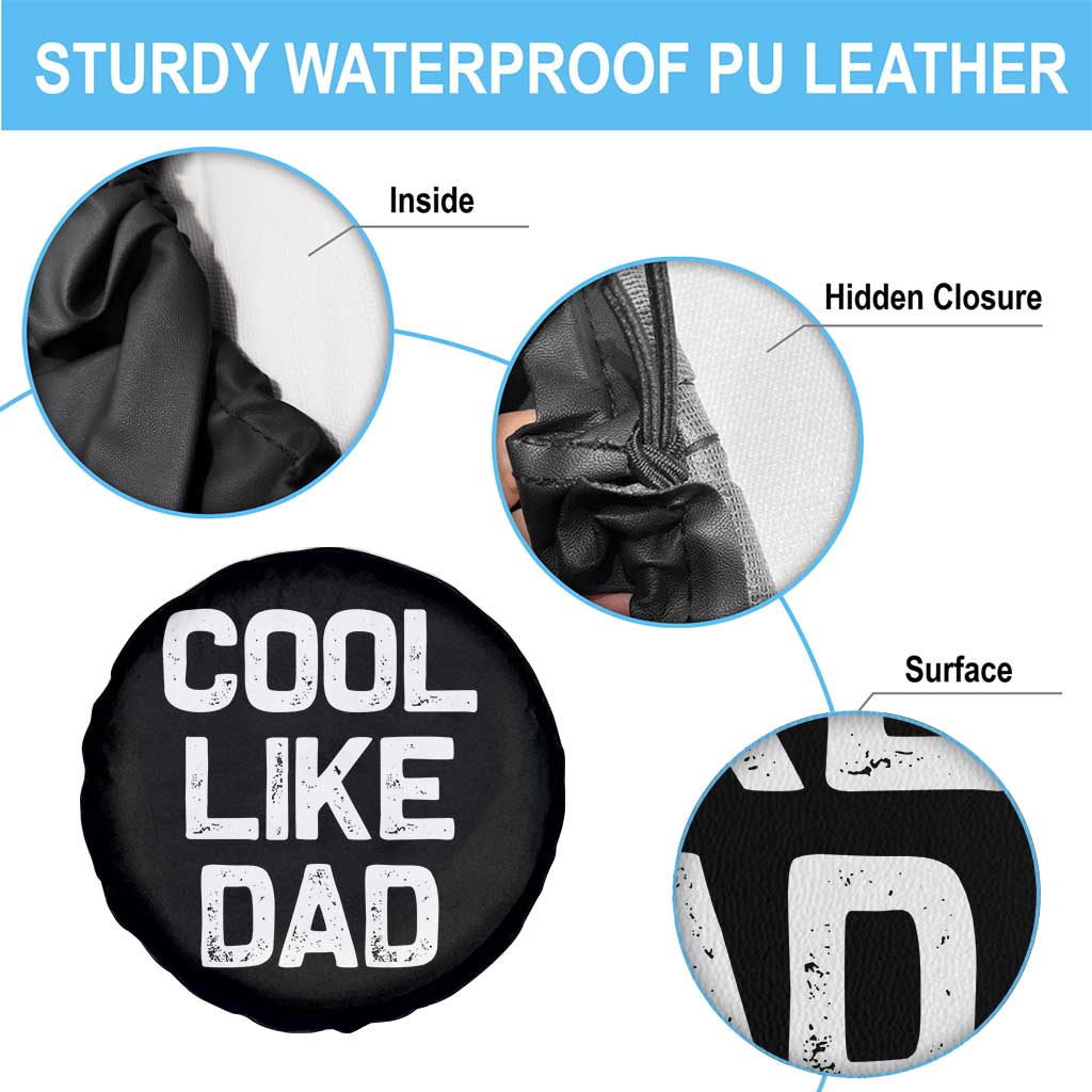 Cool Like Dad Spare Tire Cover Funny Newborn Gift  Baby Shower