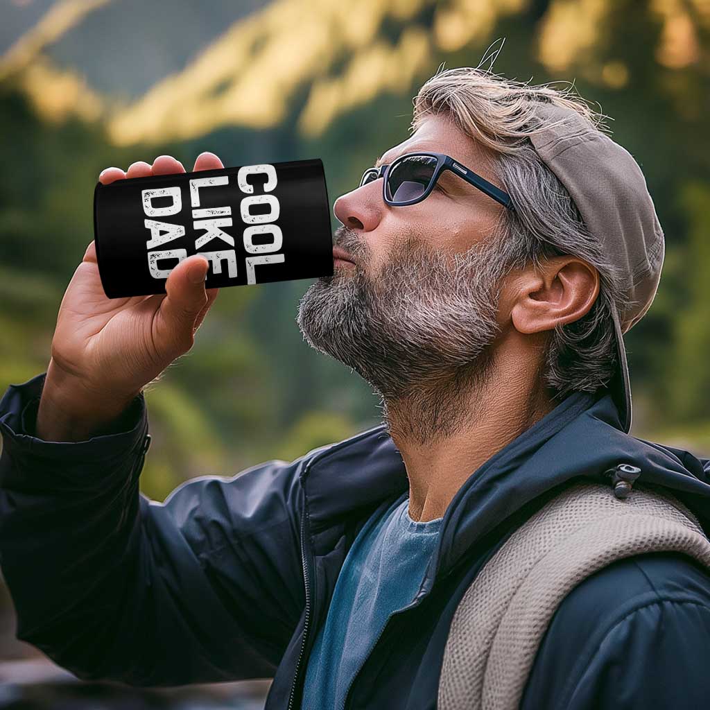 Cool Like Dad 4 in 1 Can Cooler Tumbler Funny Newborn Gift  Baby Shower