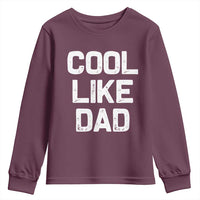Cool Like Dad Youth Sweatshirt Funny Newborn Gift  Baby Shower