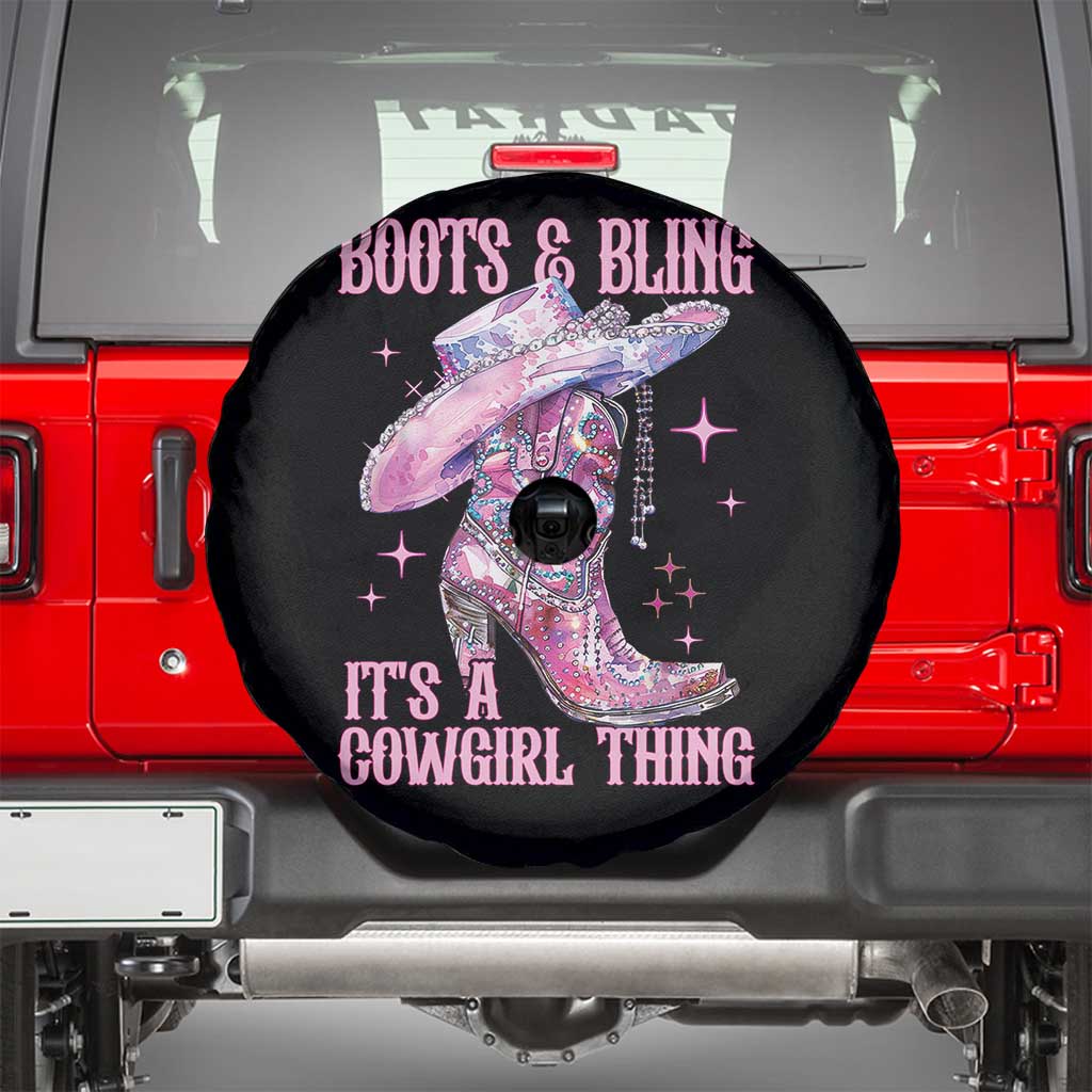 Boots and Bling Its A Cowgirl Thing Spare Tire Cover