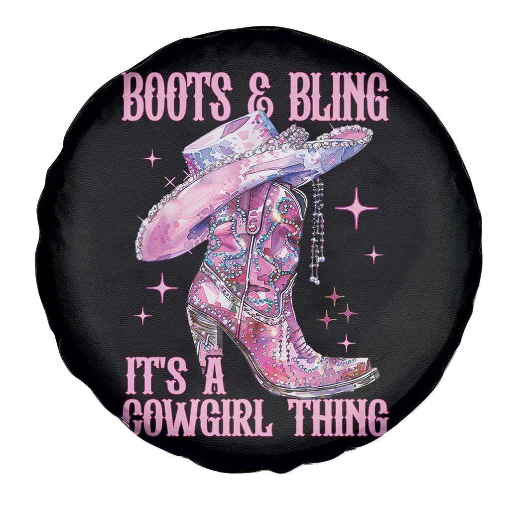 Boots and Bling Its A Cowgirl Thing Spare Tire Cover
