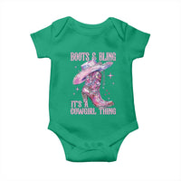 Boots and Bling Its A Cowgirl Thing Baby Onesie