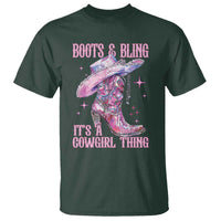 Boots and Bling Its A Cowgirl Thing T Shirt