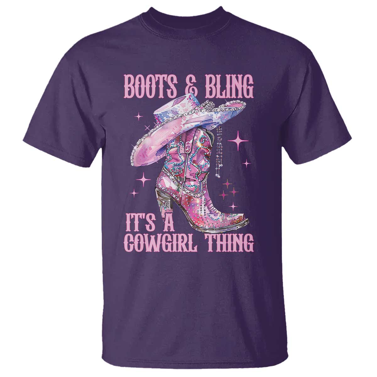 Boots and Bling Its A Cowgirl Thing T Shirt
