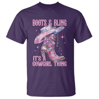 Boots and Bling Its A Cowgirl Thing T Shirt