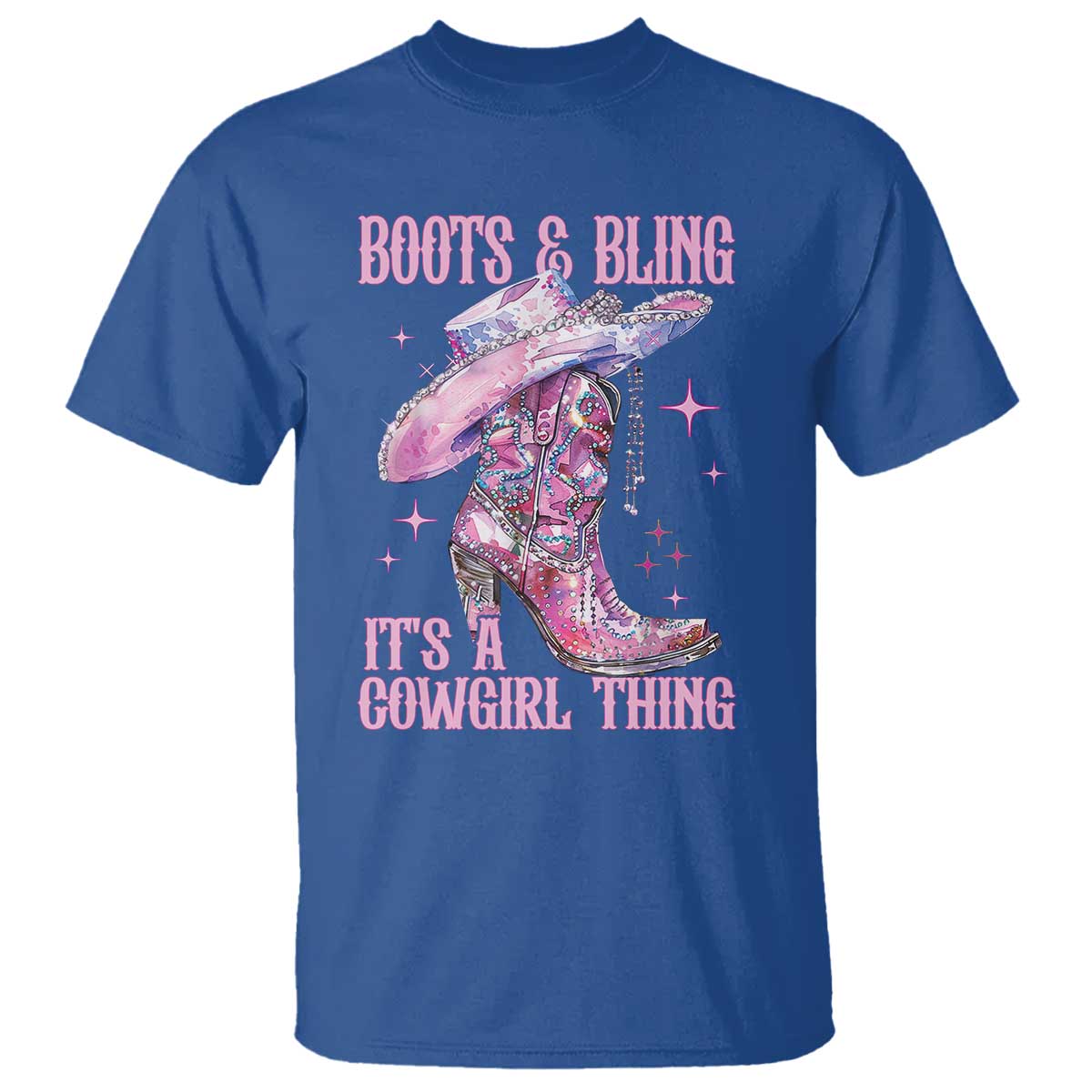 Boots and Bling Its A Cowgirl Thing T Shirt