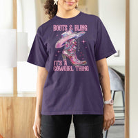Boots and Bling Its A Cowgirl Thing T Shirt For Women