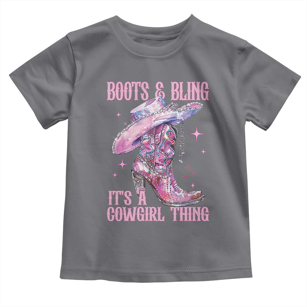 Boots and Bling Its A Cowgirl Thing Toddler T Shirt