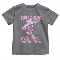 Boots and Bling Its A Cowgirl Thing Toddler T Shirt