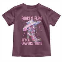 Boots and Bling Its A Cowgirl Thing Toddler T Shirt