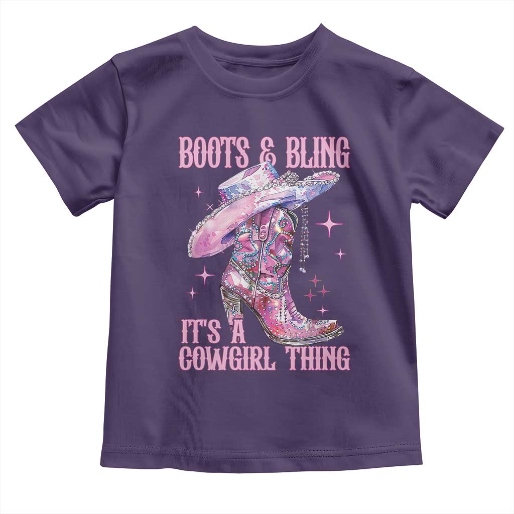 Boots and Bling Its A Cowgirl Thing Toddler T Shirt