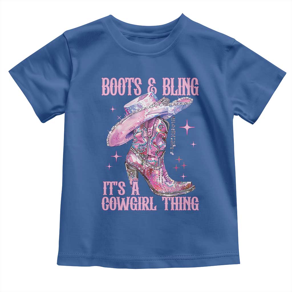 Boots and Bling Its A Cowgirl Thing Toddler T Shirt