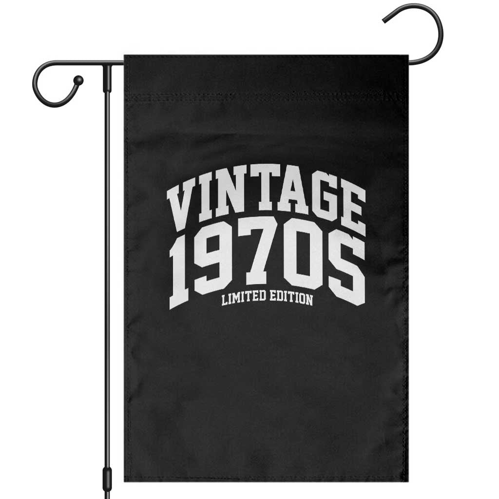 Vintage 1970s Limited Edition Garden Flag Vintage Varsity Funny Cool 1970 Theme