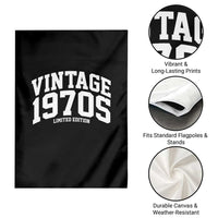 Vintage 1970s Limited Edition Garden Flag Vintage Varsity Funny Cool 1970 Theme
