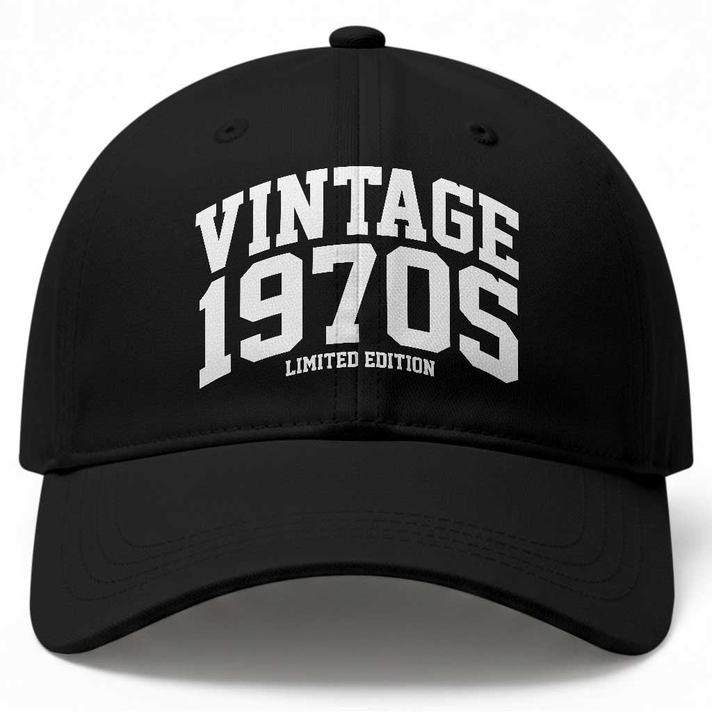 Vintage 1970s Limited Edition Baseball Cap Vintage Varsity Funny Cool 1970 Theme
