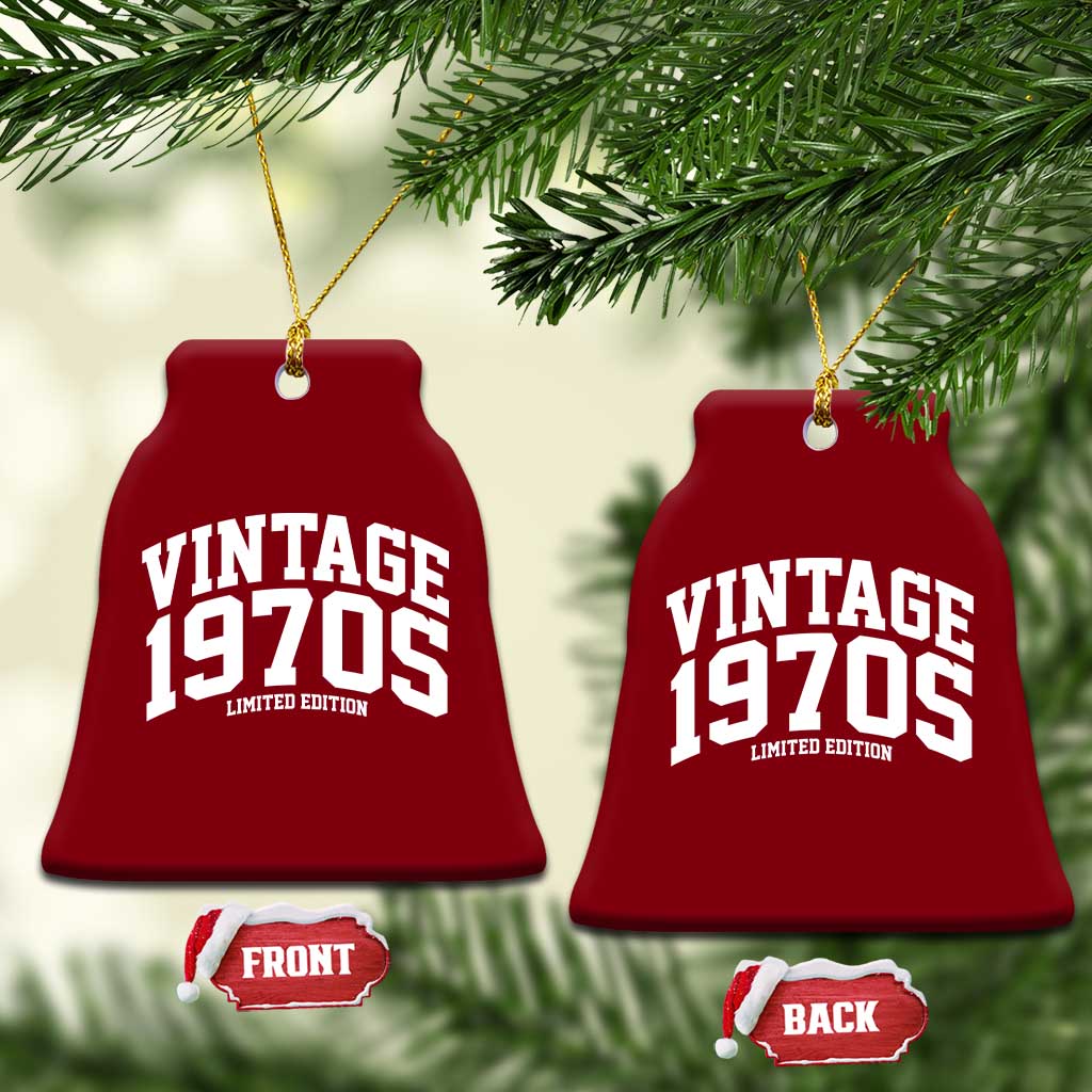 Vintage 1970s Limited Edition Ceramic Ornament Vintage Varsity Funny Cool 1970 Theme