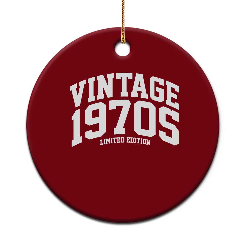 Vintage 1970s Limited Edition Ceramic Ornament Vintage Varsity Funny Cool 1970 Theme