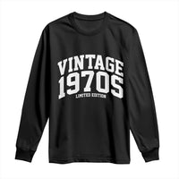 Vintage 1970s Limited Edition Long Sleeve Shirt Vintage Varsity Funny Cool 1970 Theme