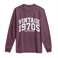 Vintage 1970s Limited Edition Long Sleeve Shirt Vintage Varsity Funny Cool 1970 Theme