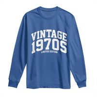 Vintage 1970s Limited Edition Long Sleeve Shirt Vintage Varsity Funny Cool 1970 Theme