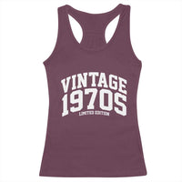 Vintage 1970s Limited Edition Racerback Tank Top Vintage Varsity Funny Cool 1970 Theme