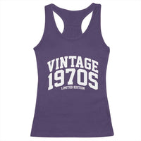 Vintage 1970s Limited Edition Racerback Tank Top Vintage Varsity Funny Cool 1970 Theme