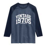 Vintage 1970s Limited Edition Raglan Shirt Vintage Varsity Funny Cool 1970 Theme