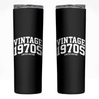 Vintage 1970s Limited Edition Skinny Tumbler Vintage Varsity Funny Cool 1970 Theme
