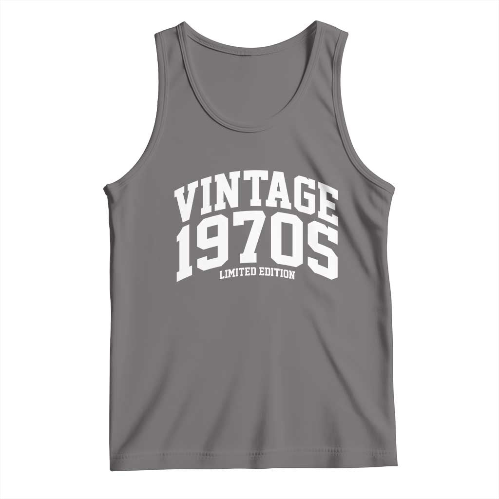 Vintage 1970s Limited Edition Tank Top Vintage Varsity Funny Cool 1970 Theme