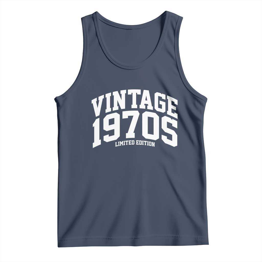Vintage 1970s Limited Edition Tank Top Vintage Varsity Funny Cool 1970 Theme